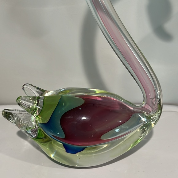Fifth Avenue Crystal Swan. Vintage, Beautiful Multi-Color. Mid-century - Picture 6 of 17